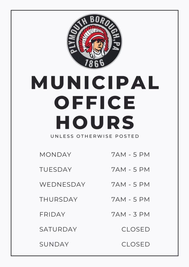 Municipal Office Hours