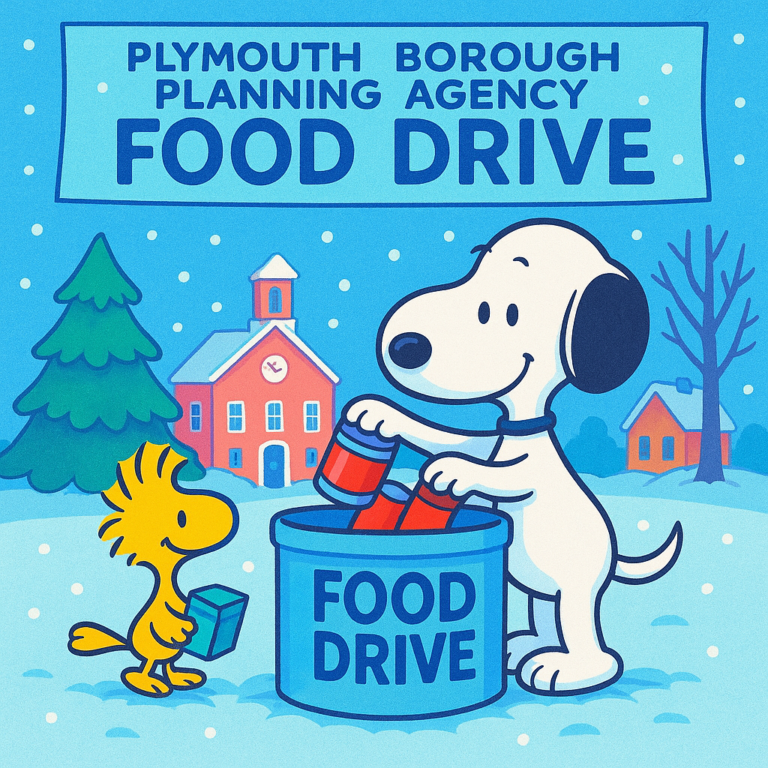 Plymouth Borough Planning Agency Food Drive